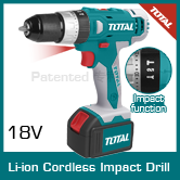 Li-Ion Cordless Impact Drill 18V