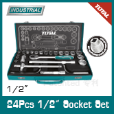 24 Pcs 1/2'' Socket Set