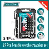 24Pcs T-handle wrench screwdriver set